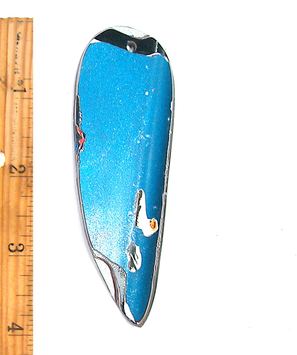 DVH Kenworth Truck Fordite Display Specimen Polished Face Ornament 101x31x4 (3809) - DVHdesigns