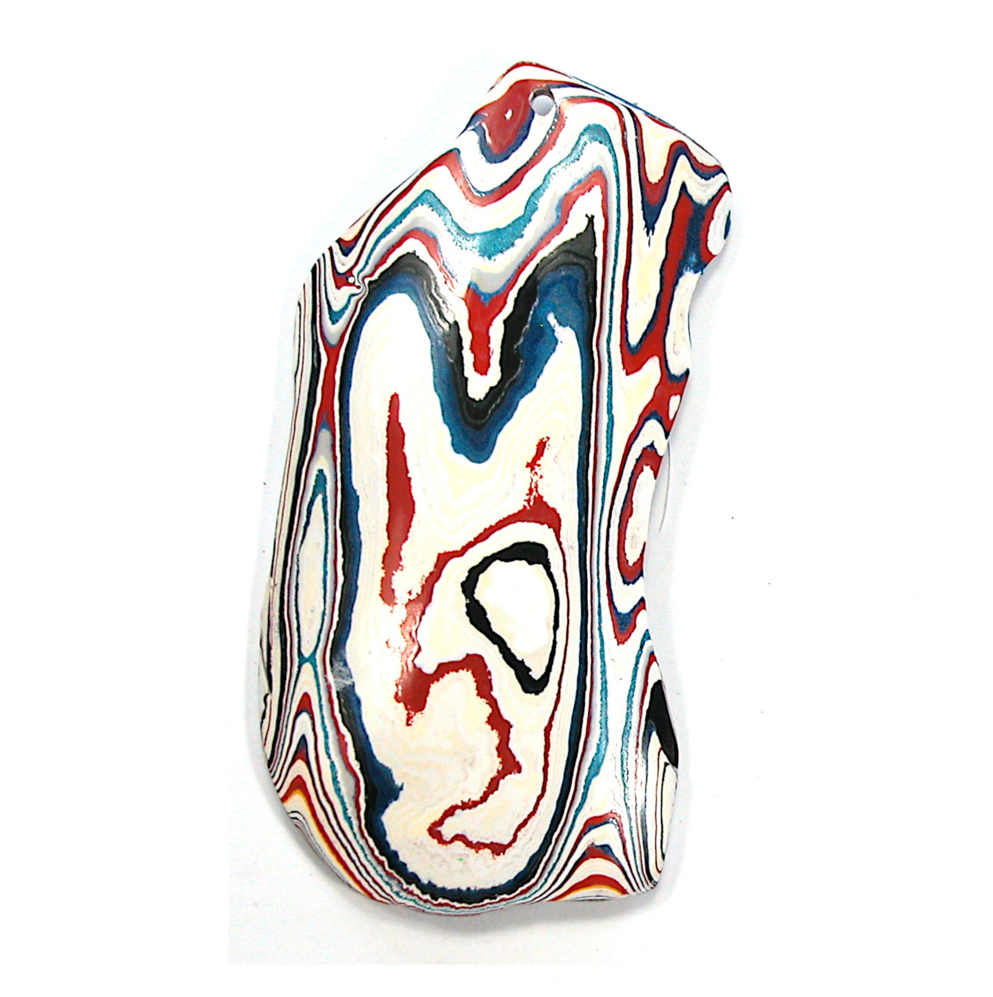 DVH Kenworth Truck Fordite Display Specimen Polished Face Ornament 104x44x4 (3810) - DVHdesigns