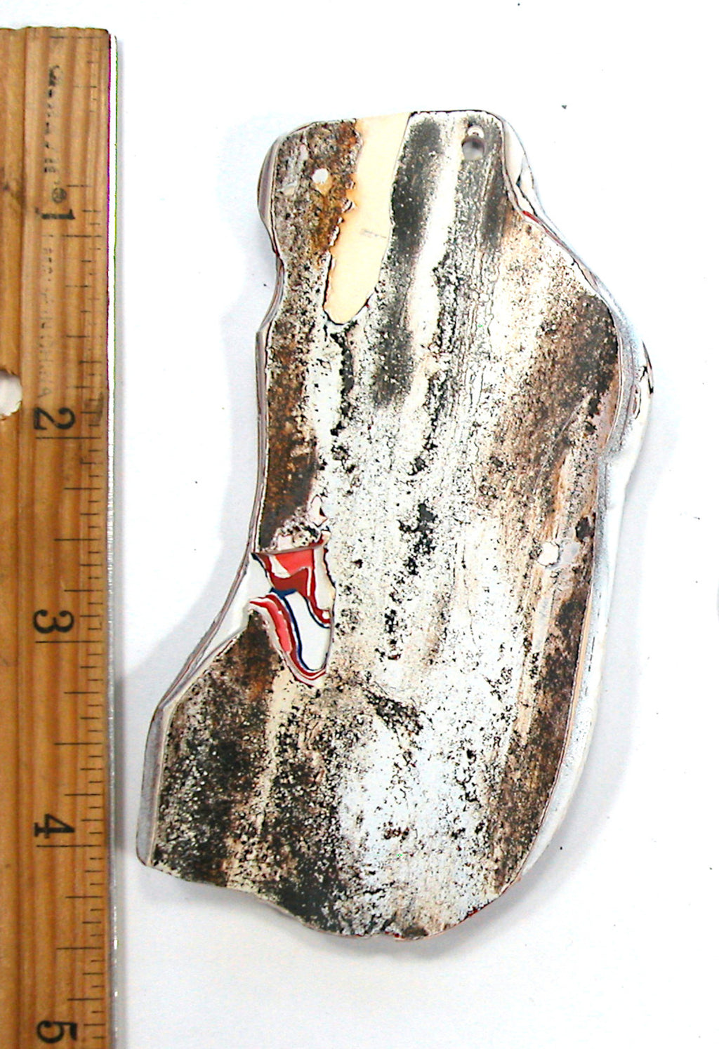 DVH Kenworth Truck Fordite Display Specimen Polished Face Ornament 104x44x4 (3810) - DVHdesigns