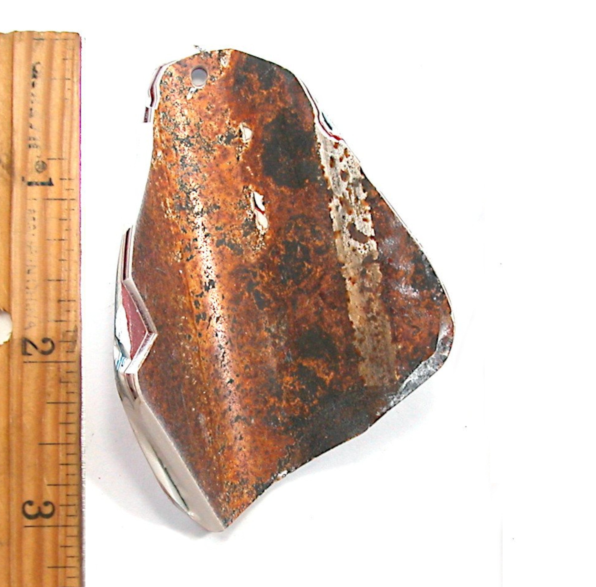 DVH Kenworth Truck Fordite Display Specimen Polished Face Ornament 74x51x3 (3813) - DVHdesigns