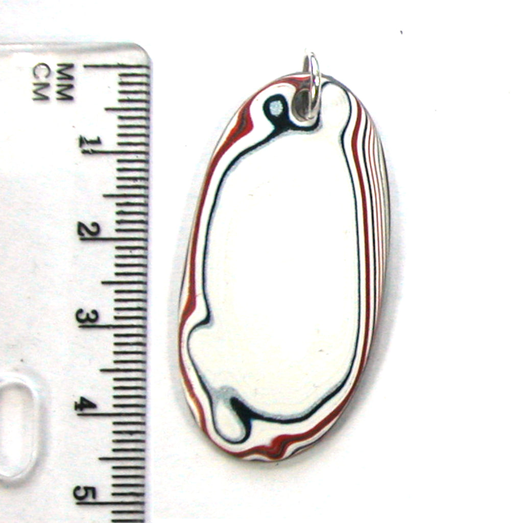 DVH Kenworth Truck Fordite Pendant Necklace Recycled Paint 43x22x3 (4138) - DVHdesigns