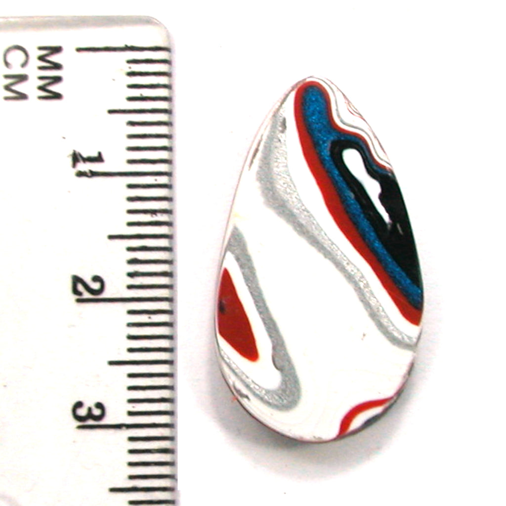DVH Kenworth Fordite Recycled Car Paint Cabochon Cab 29x16x3 (4291) - DVHdesigns