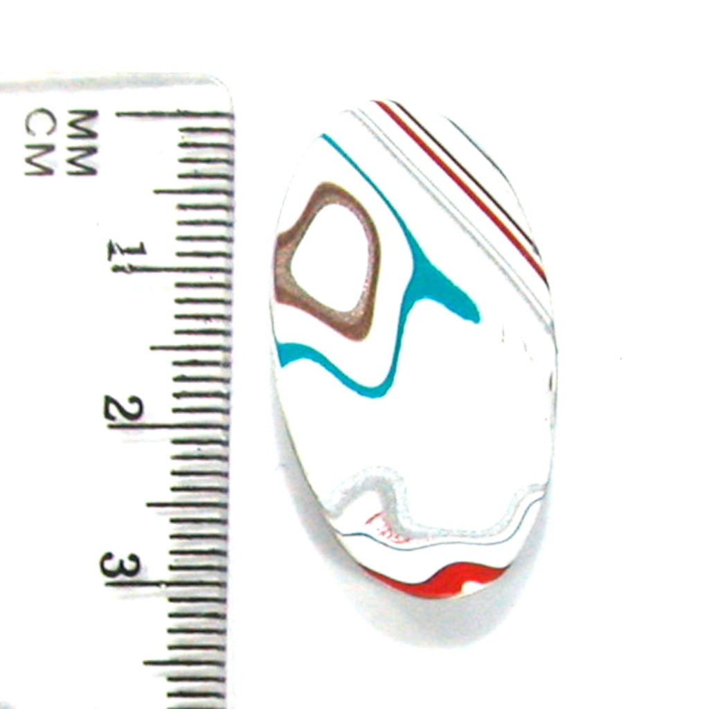 DVH Kenworth Truck Fordite Cabochon Recycled Car Paint Cab 32x19x4 (4534) - DVHdesigns
