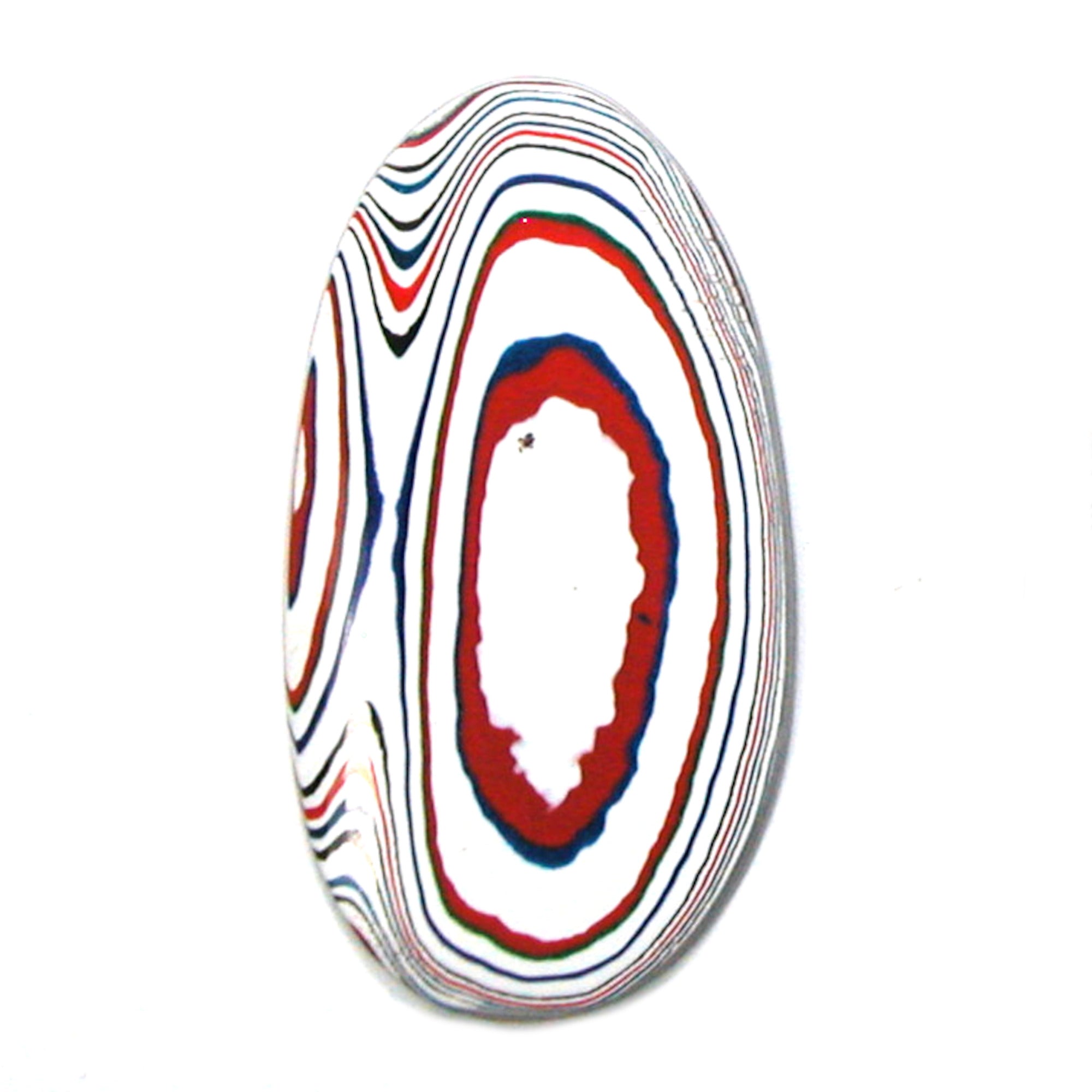 DVH Kenworth Truck Fordite Cabochon Recycled Car Paint Cab 50x28x3 (4535) - DVHdesigns