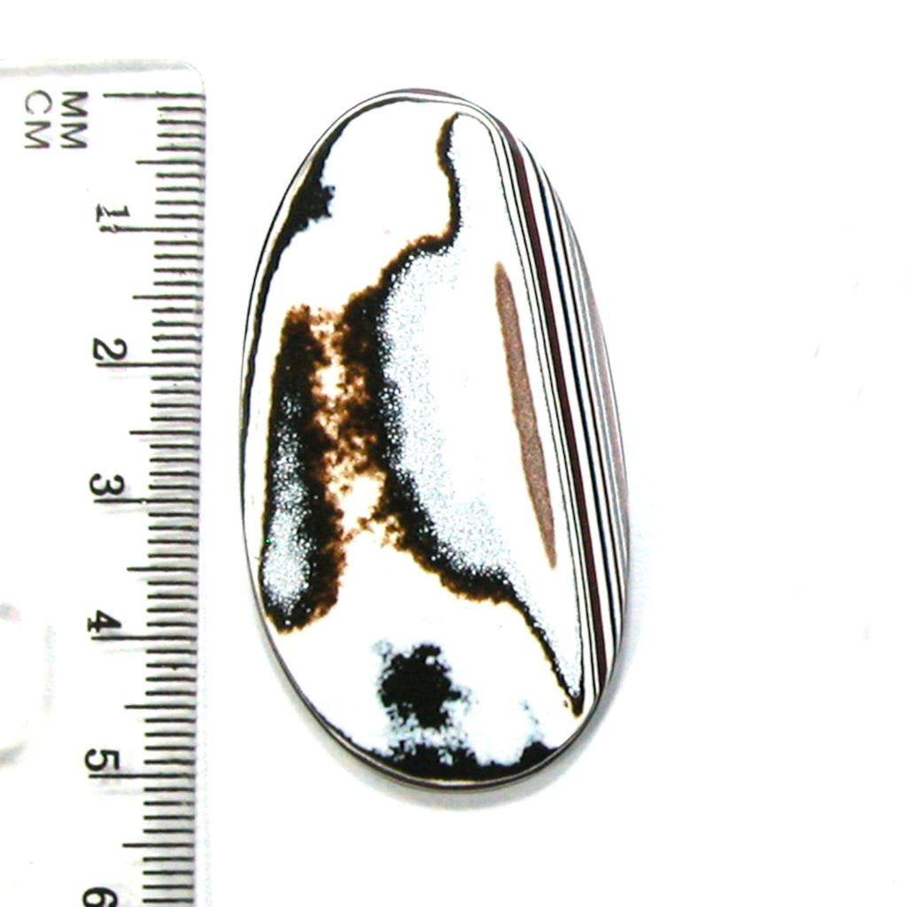DVH Kenworth Truck Fordite Cabochon Recycled Car Paint Cab 50x28x3 (4535) - DVHdesigns
