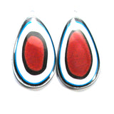 DVH Fordite Matched Pair Cabochons Kansas City Ford F150 34x19x3 (5140)