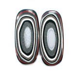 DVH Fordite Matched Pair Cabochons Kansas City Ford F150 33x15x3 (5142)