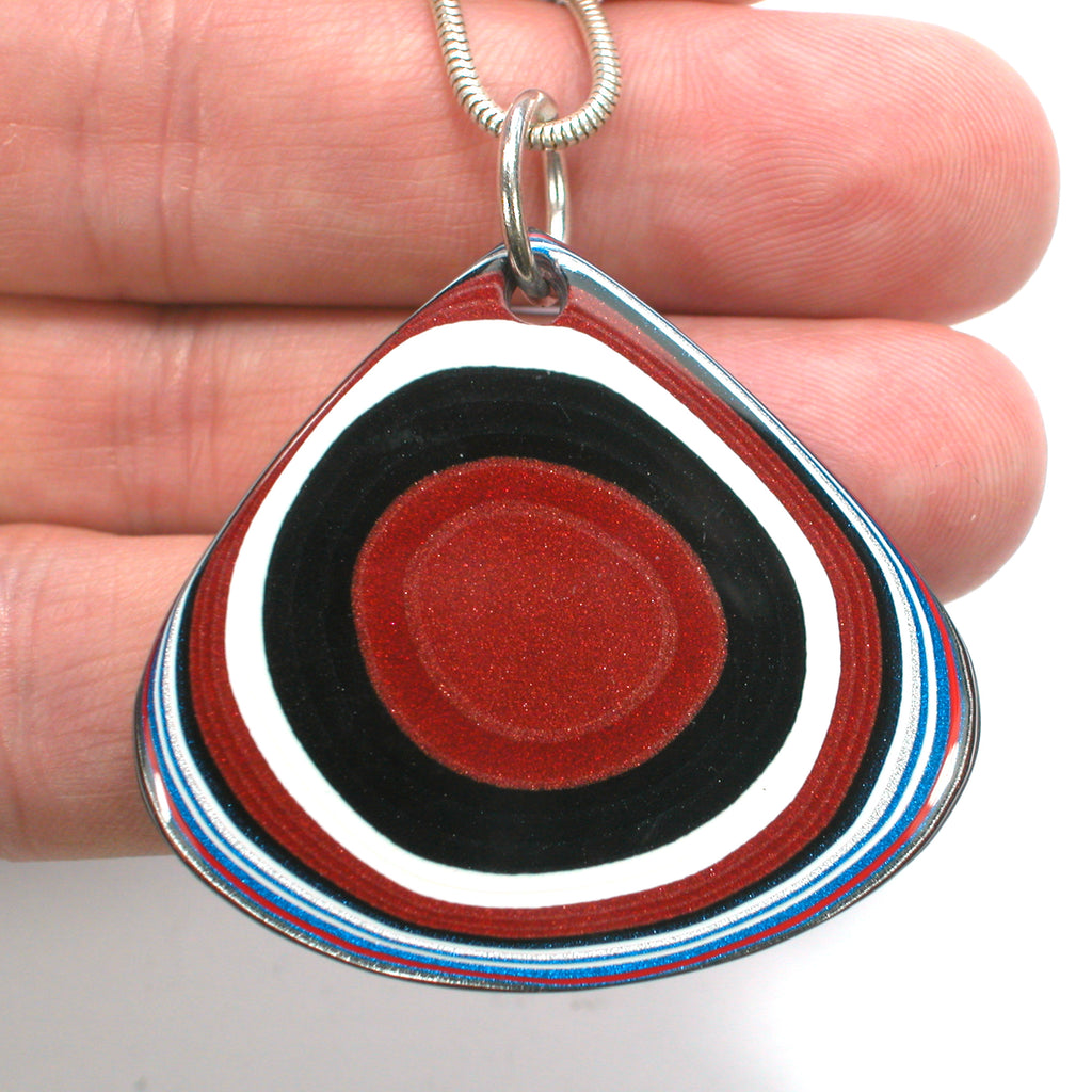 DVH Ford F150 Truck Fordite Pendant Necklace Kansas City Assembly 42x46x3 (5169)