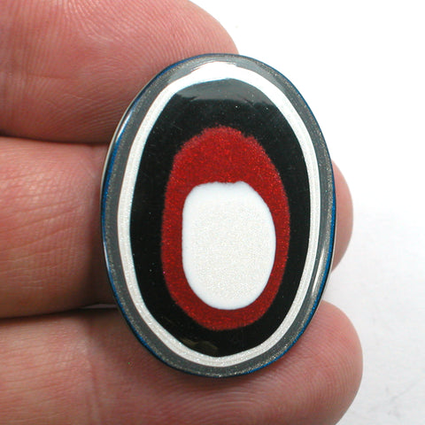 DVH Fordite Cabochon Ford F150 Truck KC Assembly 34x25x3mm (5211)