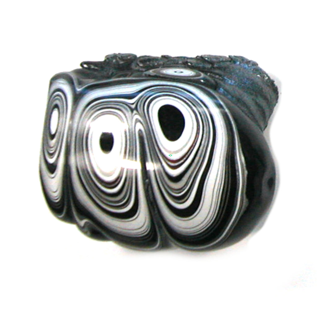 DVH Genuine Fordite Polished Face Specimen Rough Michigan (4680)