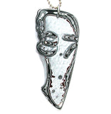 DVH RARE Numbered 87 Fordite Pendant Genuine Michigan Material 78x36x5 (4951)
