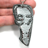 DVH RARE Numbered 87 Fordite Pendant Genuine Michigan Material 78x36x5 (4951)