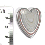 DVH Ford Focus Fordite Heart Cabochon 2 Sided Michigan 32x27x6 (4205)