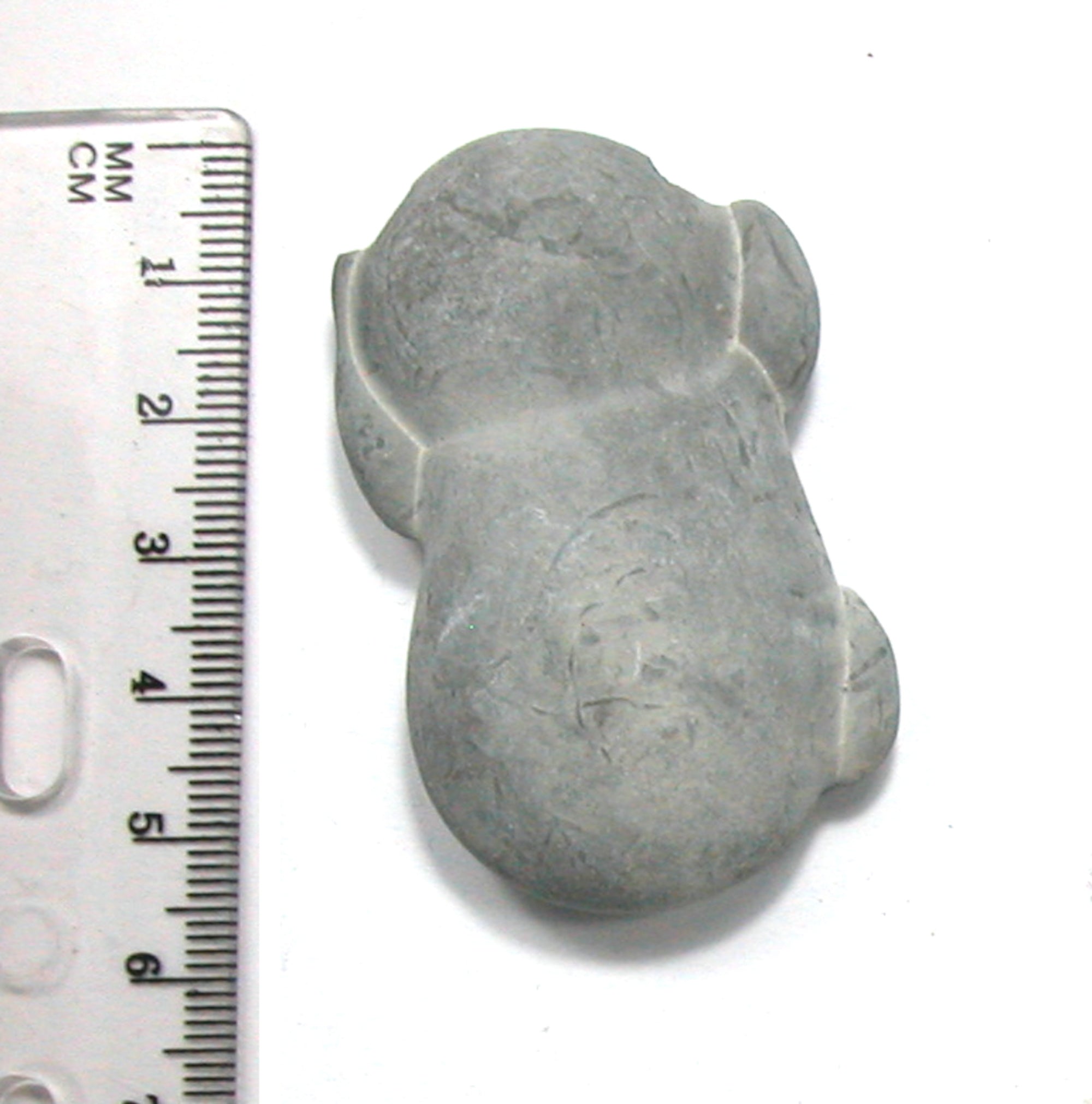 DVH Fairy Stone Concretion Bead Pendant Goddess Rock Quebec 55x33x11 (4301) - DVHdesigns