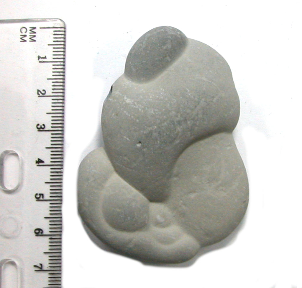 DVH Fairy Stone Concretion Bead Pendant Goddess Rock Quebec 65x45x19 (4305) - DVHdesigns