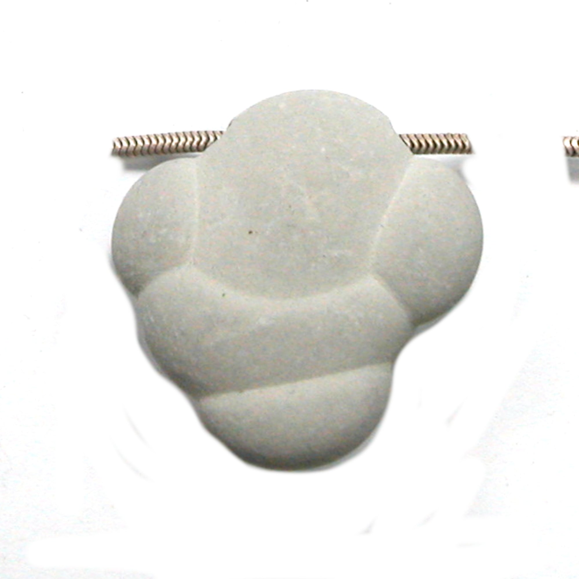 DVH Fairy Stone Concretion Bead Pendant Goddess Rock Quebec 36x35x16 (4309) - DVHdesigns