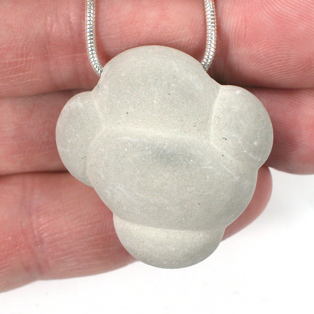 DVH Fairy Stone Concretion Bead Pendant Goddess Rock Quebec 36x35x16 (4309) - DVHdesigns