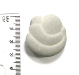DVH Fairy Stone Concretion Bead Pendant Goddess Rock Quebec 31x30x12 (4310)