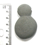 DVH Fairy Stone Concretion Bead Pendant Goddess Rock Quebec 53x34x12 (4319)