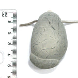 DVH Phallic Fairy Stone Concretion Bead Pendant Quebec 53x32x13 (4341)