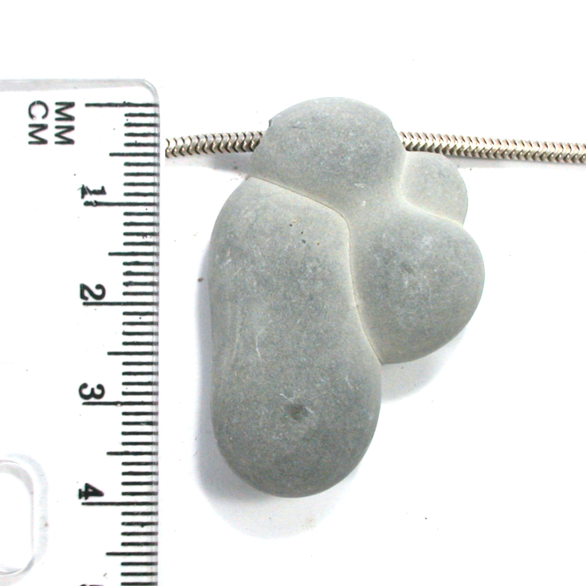 DVH Phallic Fairy Stone Concretion Bead Pendant Quebec 40x27x10 (4342) - DVHdesigns