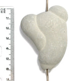 DVH Phallic Fairy Stone Concretion Bead Pendant Quebec 57x46x17 (4343)