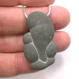 DVH Fairy Stone Concretion Bead Pendant Goddess Rock Quebec 41x24x10 (4363)