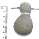 DVH Fairy Stone Concretion Bead Pendant Goddess Rock Quebec 62x36x11 (4484)