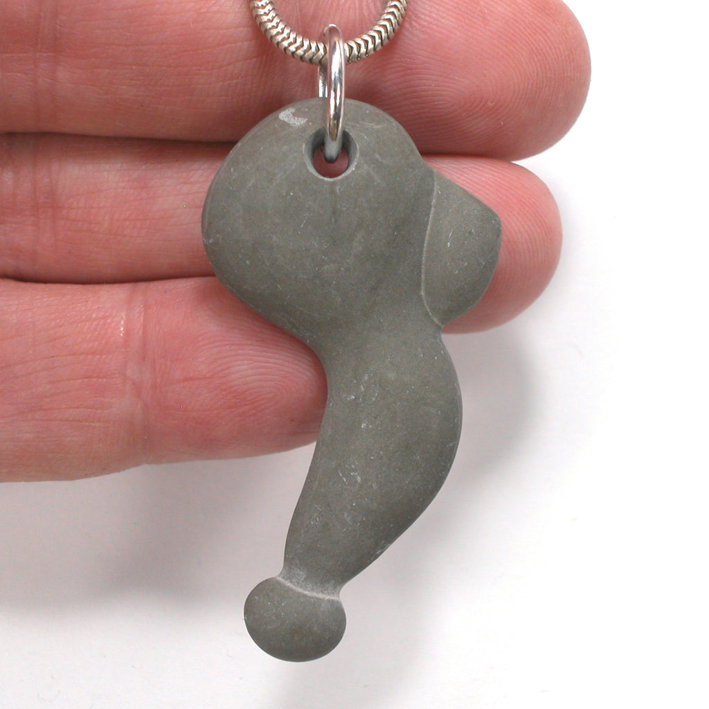 DVH Phallic Fairy Stone Concretion Piercing Pendant Quebec 50x26x9 (4555) - DVHdesigns