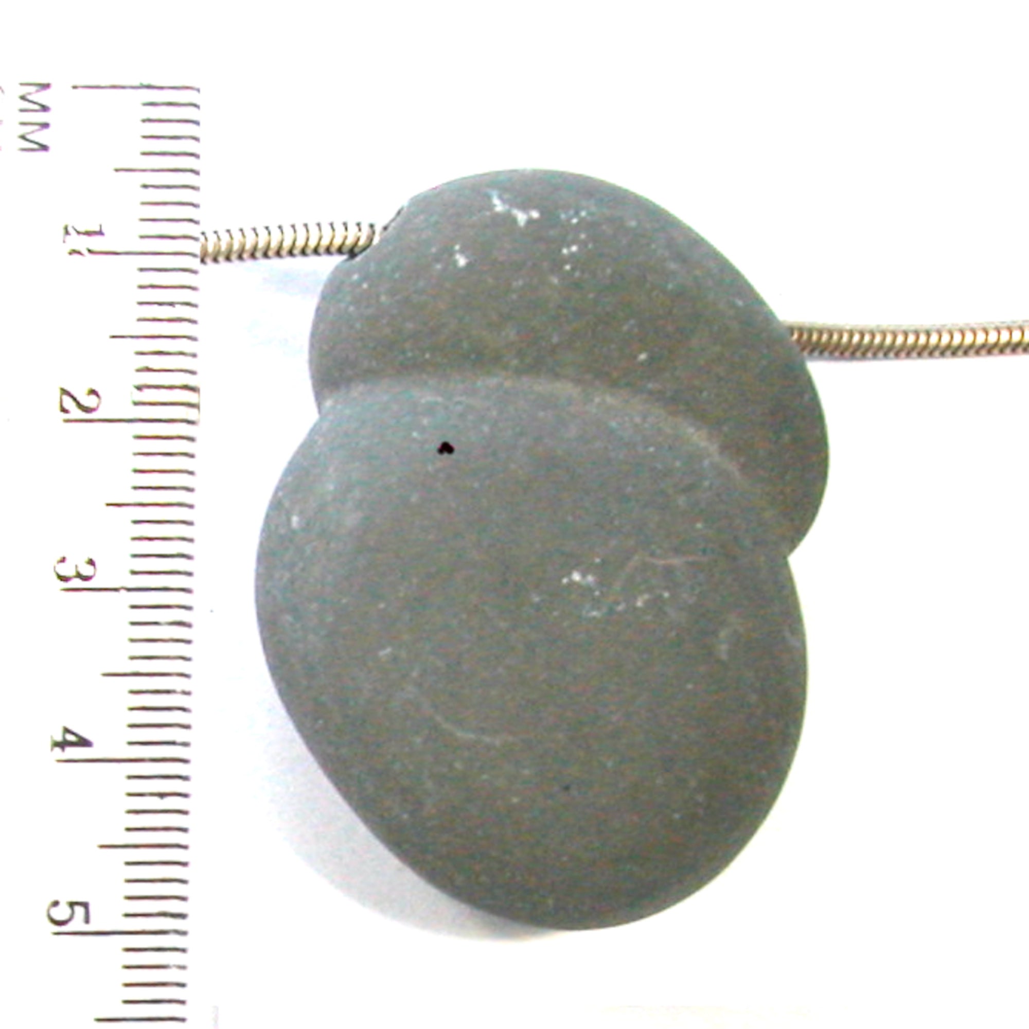 DVH Fairy Stone Concretion Bead Pendant Goddess Rock Quebec 45X35X15 (4667) - DVHdesigns