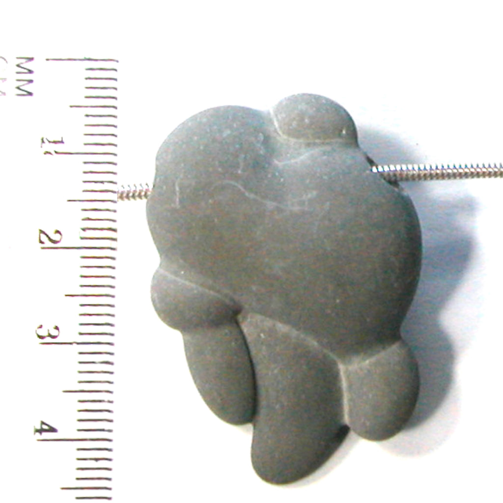 DVH Fairy Stone Concretion Bead Pendant Goddess Rock Quebec 39X28X12 (4669) - DVHdesigns