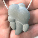 DVH Fairy Stone Concretion Bead Pendant Goddess Rock Quebec 39X28X12 (4669)