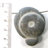 DVH Fairy Stone Concretion Bead Pendant Goddess Rock Quebec 41X33X13 (4670)