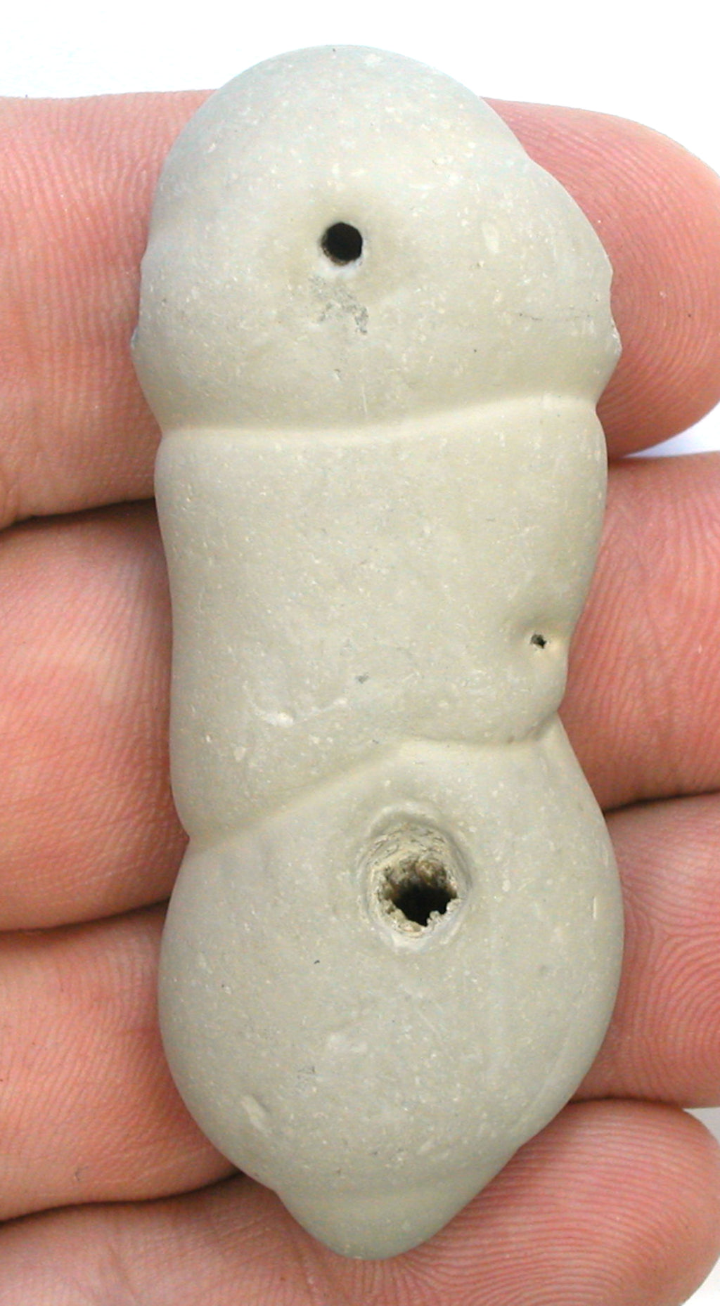 DVH Fairy Stone Concretion Bead Pendant Goddess Rock Quebec 63x25x13 (4906) - DVHdesigns