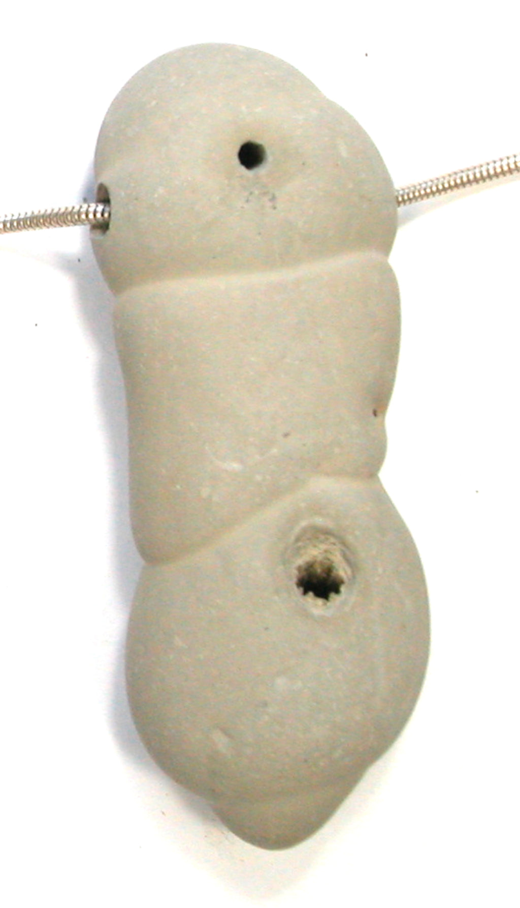 DVH Fairy Stone Concretion Bead Pendant Goddess Rock Quebec 63x25x13 (4906) - DVHdesigns