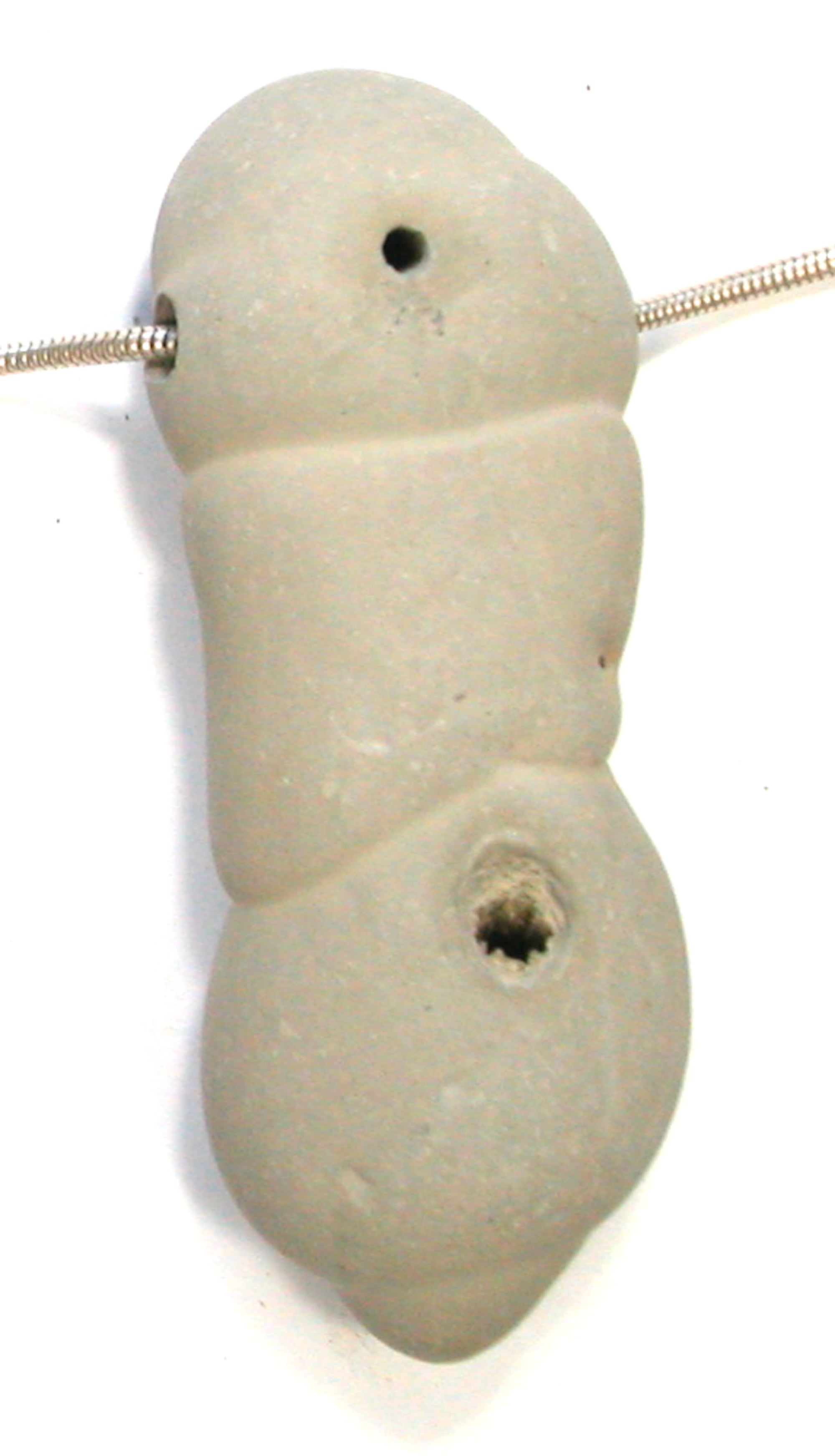DVH Fairy Stone Concretion Bead Pendant Goddess Rock Quebec 63x25x13 (4906) - DVHdesigns