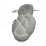 DVH Fairy Stone Concretion Bead Goddess Pendant Quebec 58x34x13mm (5068)