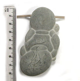 DVH Fairy Stone Concretion Bead Goddess Pendant Quebec 79x40x13 (5072)