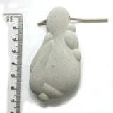 DVH Fairy Stone Concretion Bead Goddess Pendant Quebec 75x40x14 (5077)