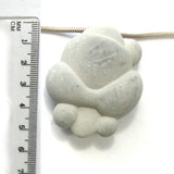 DVH Fairy Stone Concretion Bead Goddess Pendant Quebec 55x43x16 (5079)