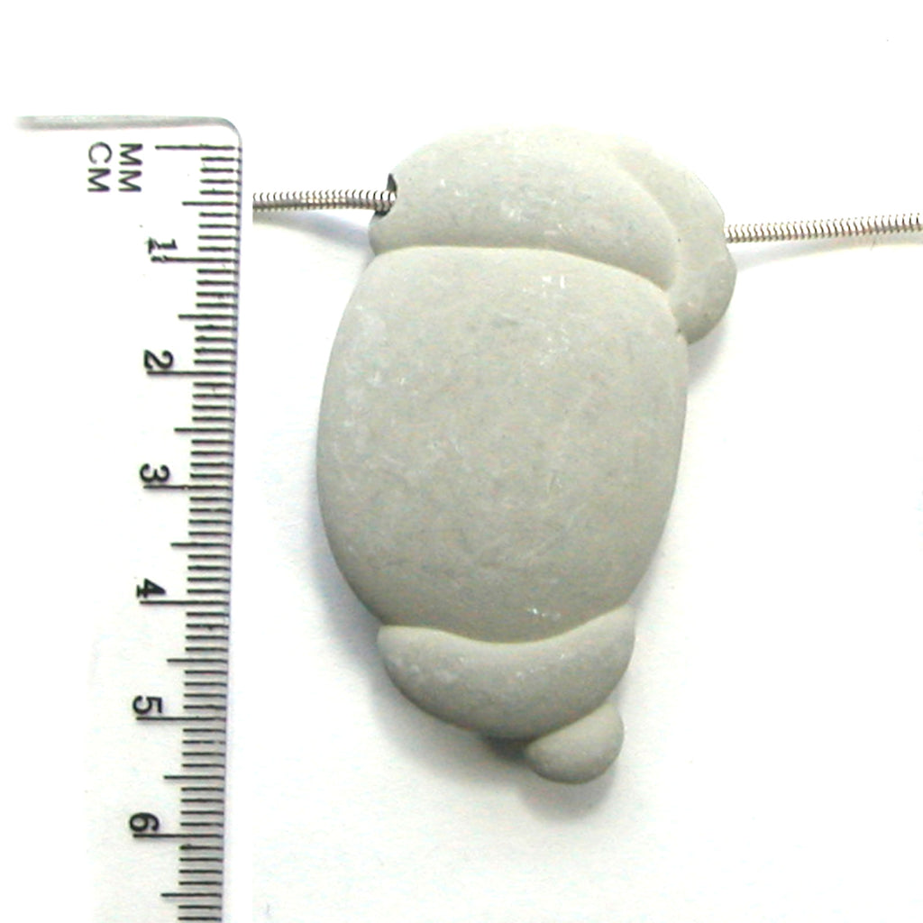 DVH Fairy Stone Concretion Bead Goddess Pendant Quebec 52x30x13 (5081) - DVHdesigns