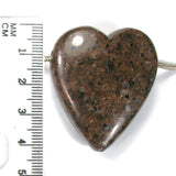 DVH Fluorescent Hyalite Opal Heart Bead Juab Utah Mineral 42x36x15 (4271)