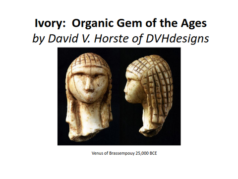 LECTURE RECORDING:  "Ivory:  Organic Gem from the Age of King Tusk"