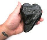 DVH 9.4oz American Shungite Coal Altar Heart Meditation Climate Change 134x92x39mm (3694)