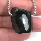 DVH 8.5g Genuine Whitby Jet Mourning Jewelry Bead Pendant (4238)