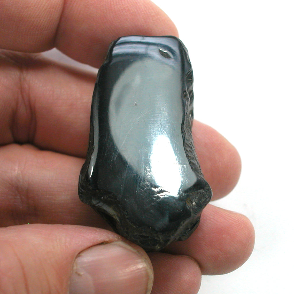 DVH 15.3g Genuine Whitby Jet Polished Specimen Carbon Crystal Fossil Fuel Jewel (5218)