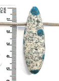 DVH K2 Blue "Jasper" Azurite in Granite Custom Pendant 55x18x11 (3111)