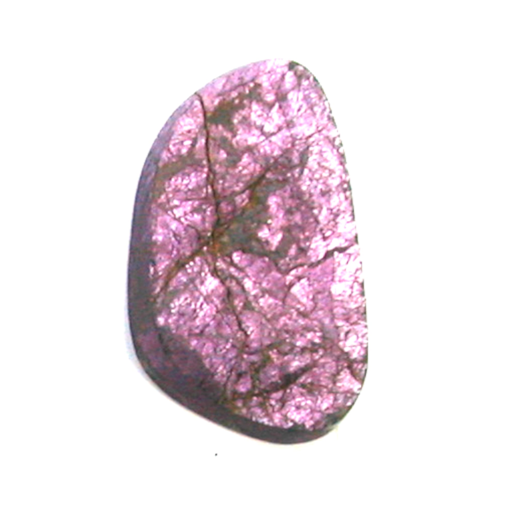 DVH Purpurite Cabochon Namibia Natural Surface Iridescent Purple 32x20x5 (4314) - DVHdesigns