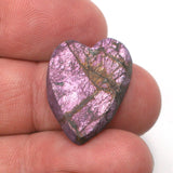 DVH Purpurite Purple Heart Cabochon Cab Namibia Iridescent 24x19x5 (4434)