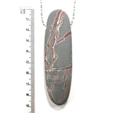 DVH Sonora Dendritic Jasper Rhyolite Bead Pendant 88x25x10 (4875)